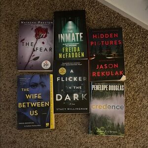 Set of Six Mystery and Thriller Books